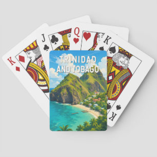 Trinidad and Tobago Illustration Travel Art Retro Poker Cards