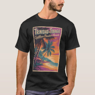 Trinidad and Tobago Landscape Illustration Travel T-Shirt