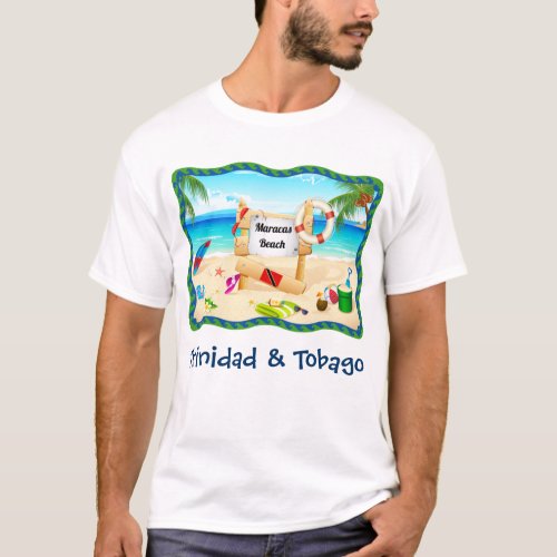 Trinidad and Tobago Maracas Beach Scene T_Shirt