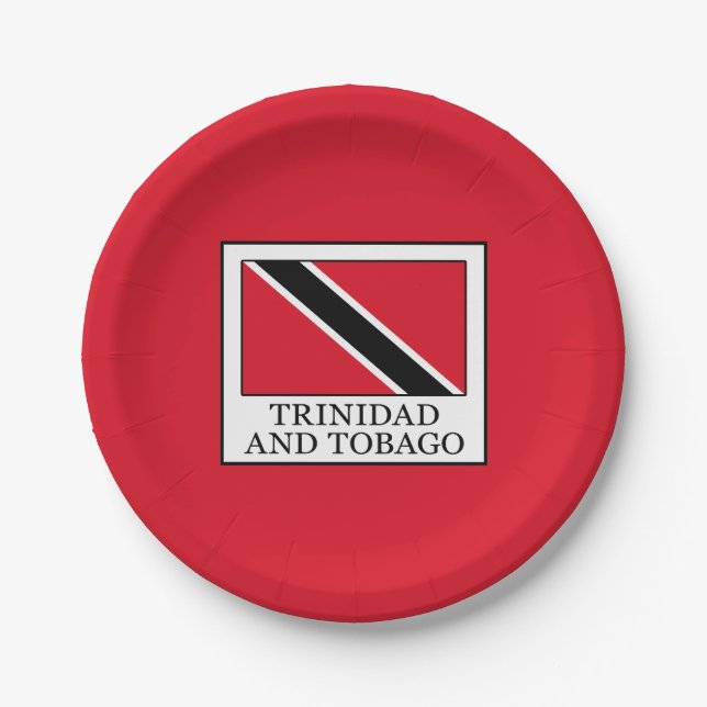 Trinidad and Tobago Paper Plates (Front)