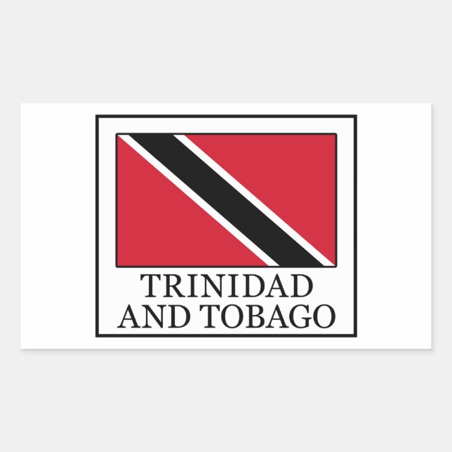 Trinidad and Tobago Rectangular Sticker (Front)