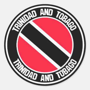 Trinidad and Tobago Round Emblem Classic Round Sticker