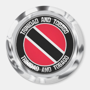Trinidad and Tobago Round Emblem Magnet