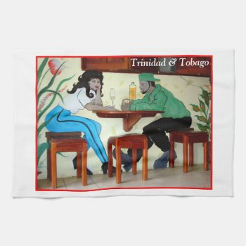 Trinidad And Tobago Rum Shop Picture Kitchen Towel by trinistuff at Zazzle
