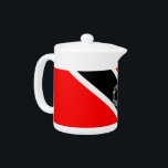 Trinidad and Tobago Tea Pot<br><div class="desc">This product from the Trini Stuff store features the red, white and black national flag of Trinidad & Tobago. Also visit our stores homepage to see other cool and exciting Trini pictures and graphics created just for you! The Trinidad & Tobago flag was selected to be used as the National...</div>