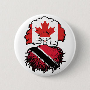 Trinidad and Tobago Trinidadian Canadian Canada Button