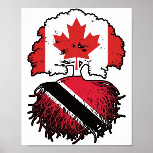 Trinidad and Tobago Trinidadian Canadian Canada Poster