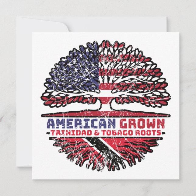 Trinidad and Tobago US American USA United States Card (Front)
