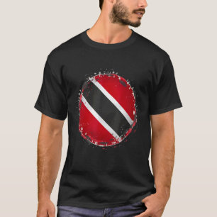 Trinidad Artistic Cricket Ball With Trinidad Flag T-Shirt