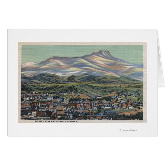 Trinidad, Colorado - Fisher's Peak and City (Front Horizontal)