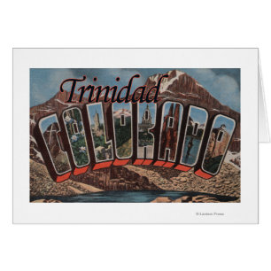 Trinidad, Colorado - Large Letter Scenes Cards