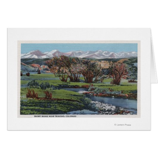 Trinidad, Colorado - Snowy Range & Valley View (Front Horizontal)