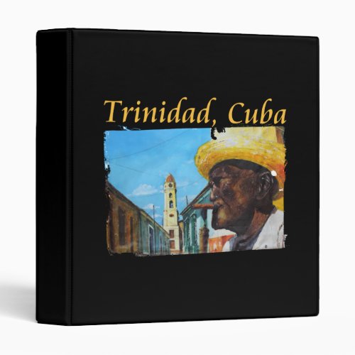 Trinidad Cuba _ Cuban Cigar Art 3 Ring Binder