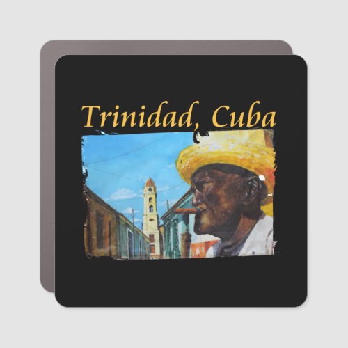 Trinidad Cuba _ Cuban Cigar Art Car Magnet