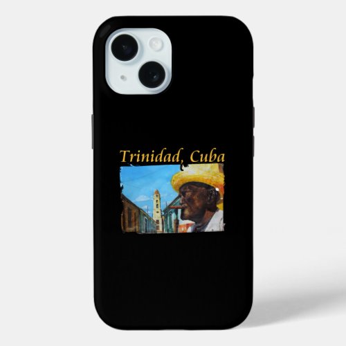 Trinidad Cuba _ Cuban Cigar Art iPhone 15 Case