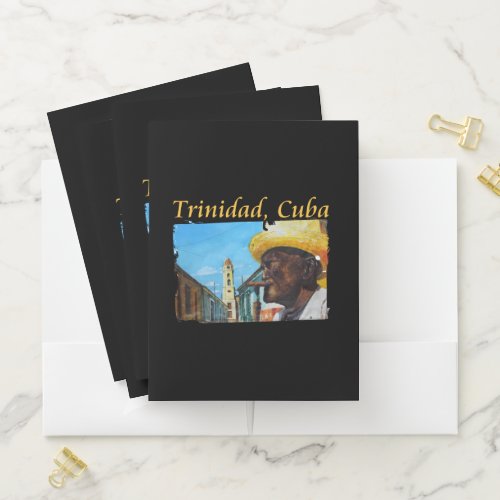 Trinidad Cuba _ Cuban Cigar Art Pocket Folder