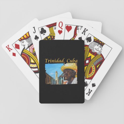 Trinidad Cuba - Cuban Cigar Art Poker Cards