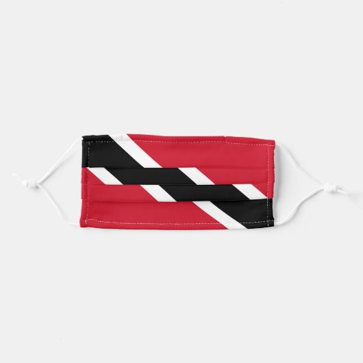 Trinidad Flag Cloth Face Mask (Front, Folded)