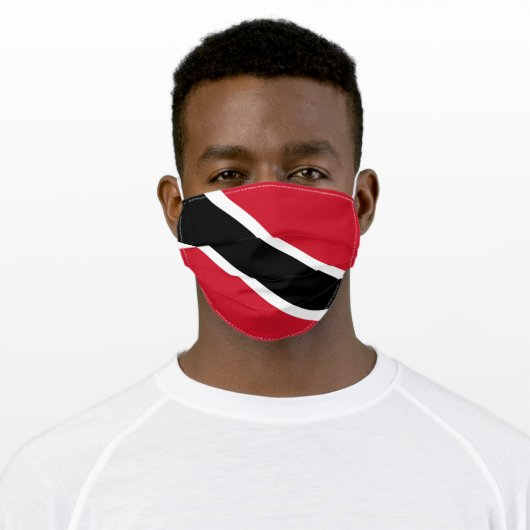 Trinidad Flag Cloth Face Mask (Worn)