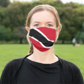 Trinidad Flag Cloth Face Mask (Outside)