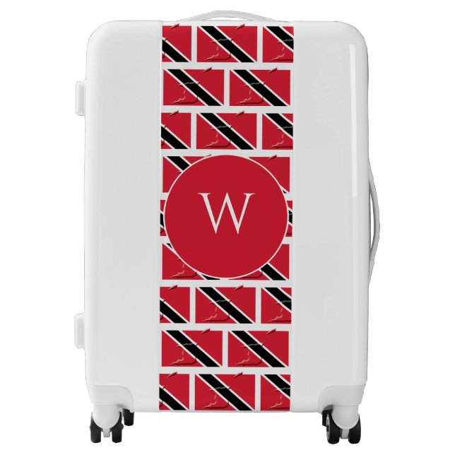 TRINIDAD Flag Monogram Luggage (Front)