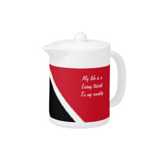 Trinidad flag teapot