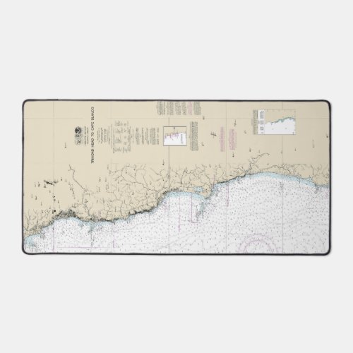 Trinidad Head to Cape Blanco Nautical Chart 18600 Desk Mat