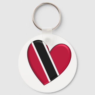 Trinidad Heart Flag Keychain