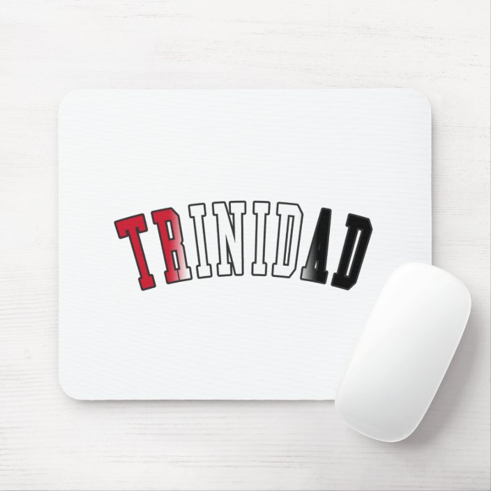 Trinidad in National Flag Colors Mousepad