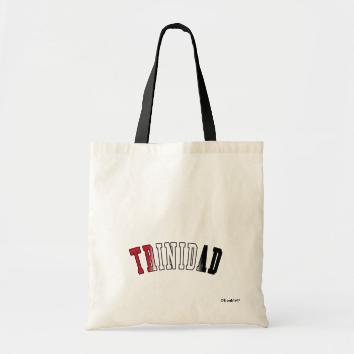 Trinidad in National Flag Colors Tote Bag