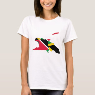 Trinidad Jamaica design -  Map T-Shirt