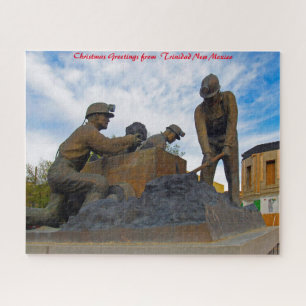Trinidad New Mexico.Christmas Greetings Jigsaw Puzzle