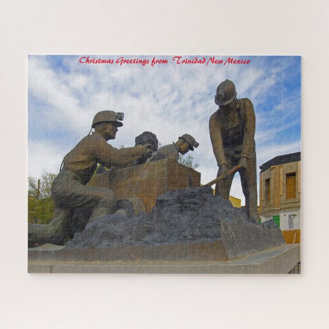 Trinidad New Mexico.Christmas Greetings Jigsaw Puzzle (Horizontal)