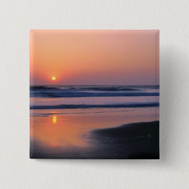 Trinidad State Beach, California. USA. Sea 2 Pinback Button (Front)
