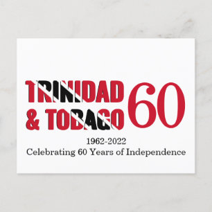 TRINIDAD TOBAGO 60th Anniversary Independence Postcard