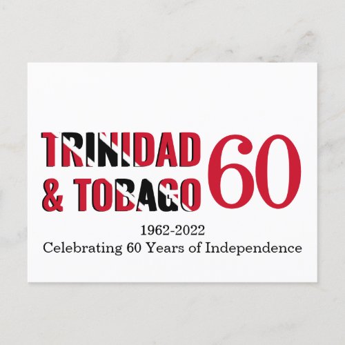 TRINIDAD TOBAGO 60th Anniversary Independence Postcard