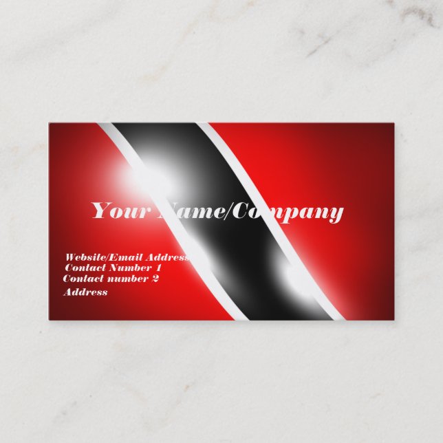 Trinidad & Tobago Business Card (Front)