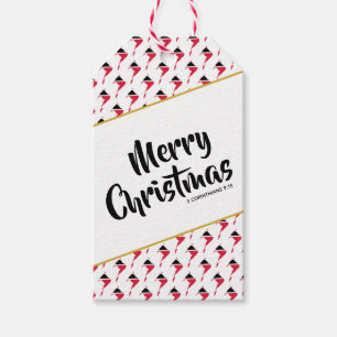 TRINIDAD TOBAGO Custom Merry Christmas Scripture Gift Tags
