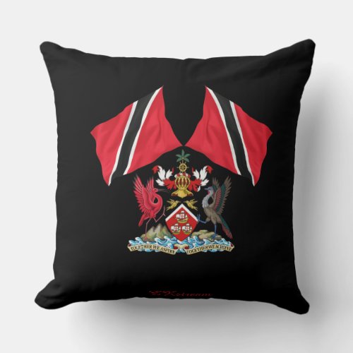 Trinidad  Tobago Flag 01 Throw Pillow