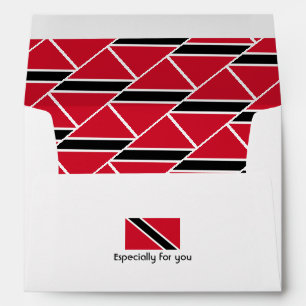 TRINIDAD TOBAGO FLAG Custom Envelope