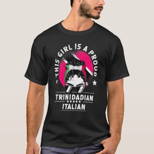 Trinidad&Tobago Flag Italy Grown Women Girl Pride T-Shirt (Front)