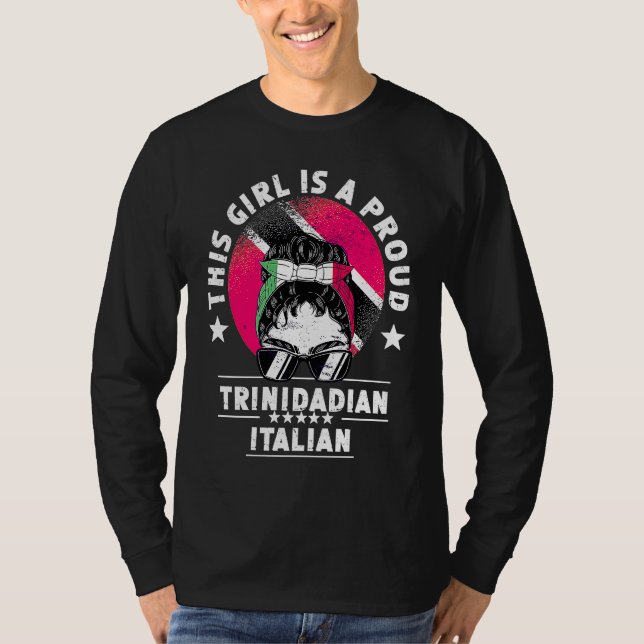 Trinidad&Tobago Flag Italy Grown Women Girl Pride T-Shirt (Front)