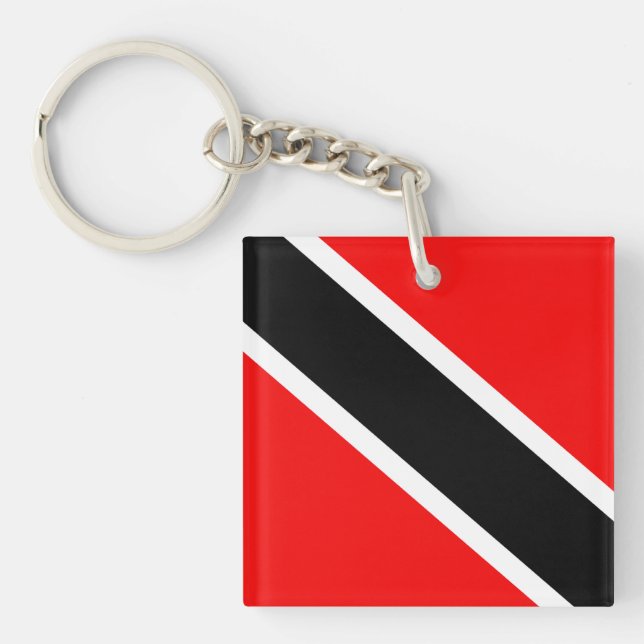 Trinidad & Tobago Flag  Keychain (Front)