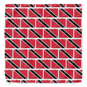 TRINIDAD TOBAGO Flag Map Bandana