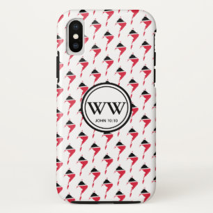 TRINIDAD & TOBAGO Flag Monogram Abundant Life iPhone XS Case