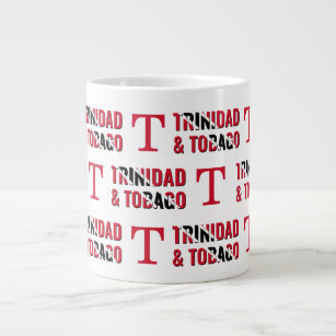 TRINIDAD TOBAGO FLAG Monogram Giant Coffee Mug