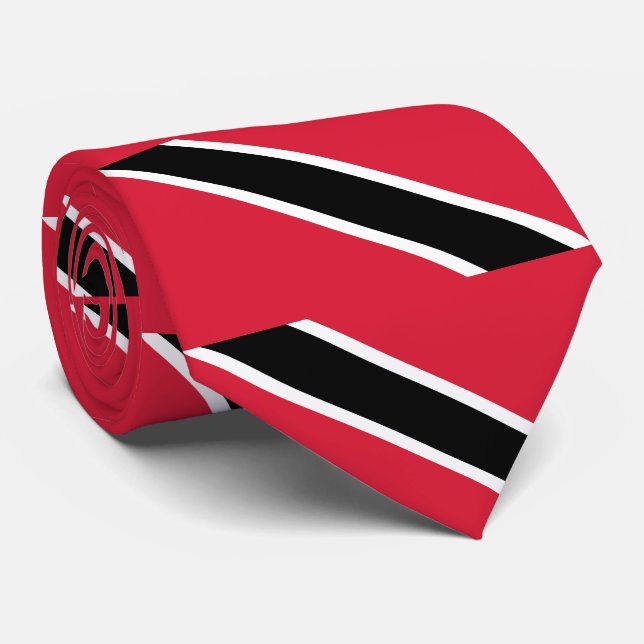 Trinidad & Tobago flag Neck Tie (Rolled)