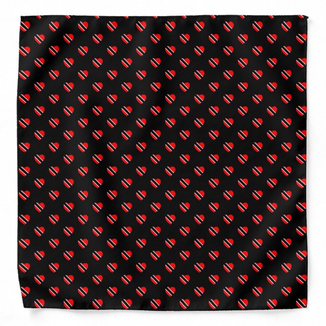 Trinidad & Tobago Flag of Hearts Bandana (Front)