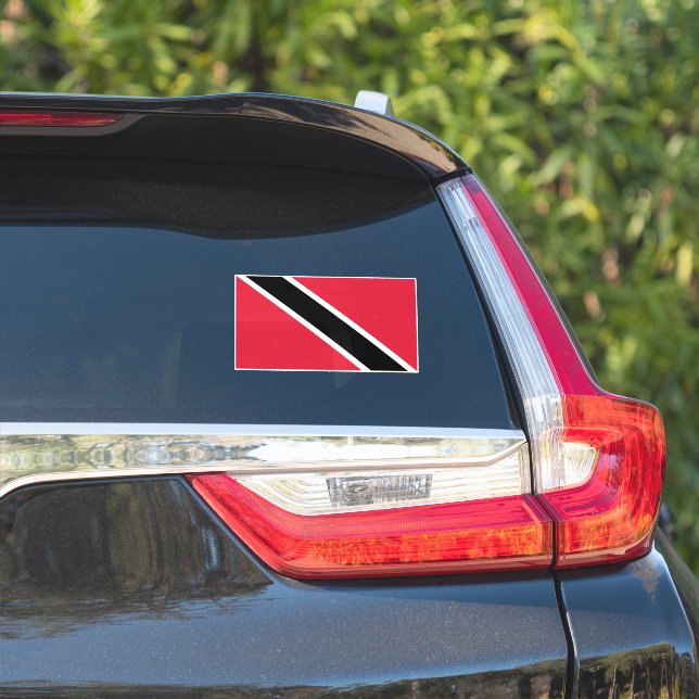 Trinidad & Tobago Flag Sticker (Car Side)