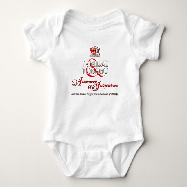 Trinidad Tobago Independence Baby Bodysuit (Front)